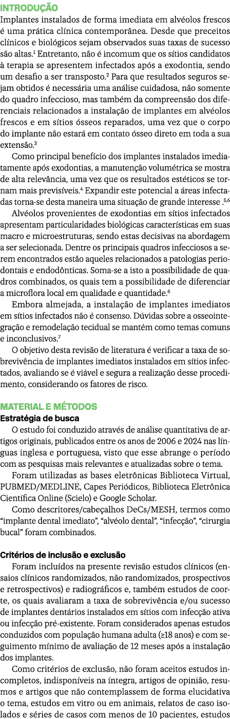 Introdu o Implantes instalados de forma imediata em alv olos frescos   uma pr tica cl nica contempor nea. Desde que ...