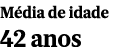 M dia de idade 42 anos