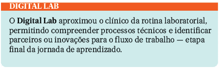 Digital Lab O Digital Lab aproximou o cl nico da rotina laboratorial, permitindo compreender processos t cnicos e ide...